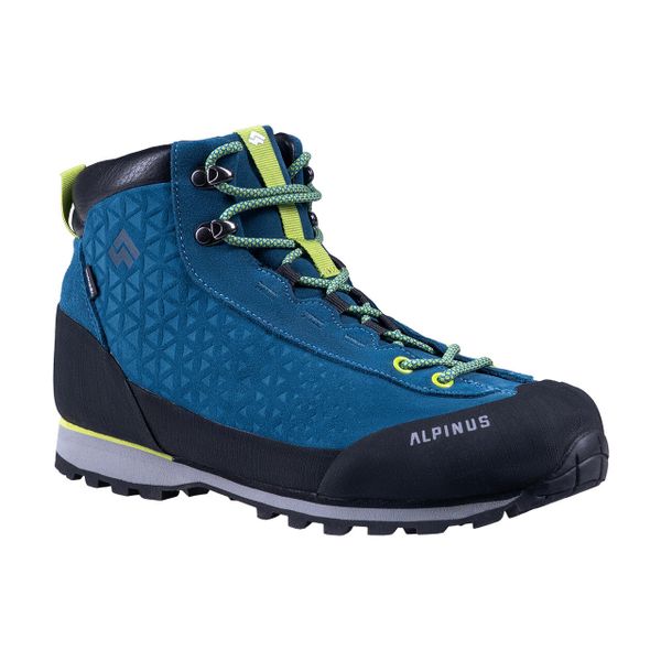 Buty trekkingowe wysokie męskie Alpinus Geres Mid HDTX M. Niebieskie trekkingi Alpinus, bez wzorów, bez zapięcia. Za 499.00 zł.