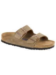 Klapki męskie Birkenstock Arizona Sfb. Brązowe klapki Birkenstock, z kauczuku. Za 773.50 zł.