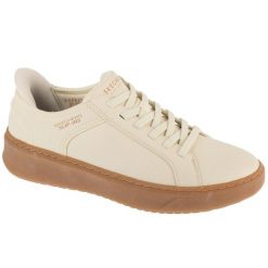 Buty sportowe Sneakersy męskie, Slip-Ins: Court Break - Suit Sneaker. Białe buty sportowe casual Skechers, bez wzorów, bez zapięcia. Za 299.99 zł.