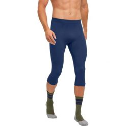 Legginsy o długości 3/4 Falke Warm. Niebieskie legginsy długie sportowe Falke, xl, bez wzorów, z dzianiny. Za 289.00 zł.