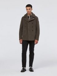 Scotch & Soda Kurtka przejściowa w kolorze ciemnobrązowym rozmiar: XXL. Brązowe kurtki Scotch & Soda, xxl, bez wzorów, z wełny, bez kaptura. Za 412.88 zł.