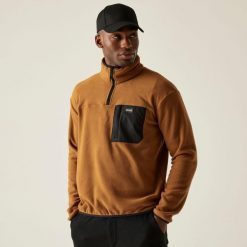 Frankie Half Zip Męski polar turystyczny. Brązowe bluzy z polaru Regatta, m, bez wzorów, z polaru, bez kaptura. Za 139.99 zł.
