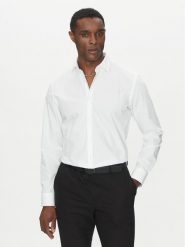 HUGO Koszula Koey 50539766 Biały Slim Fit. Białe koszule Hugo, m, bez wzorów, z bawełny, bez kołnierzyka, bez ramiączek. Za 269.99 zł.