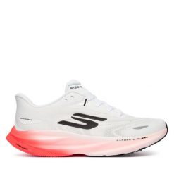 Buty do biegania Skechers. Białe buty do biegania Skechers, bez wzorów, bez zapięcia, do biegania. Za 569.99 zł.