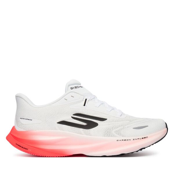 Buty do biegania Skechers. Białe buty do biegania Skechers, bez wzorów, bez zapięcia, do biegania. Za 569.99 zł.