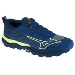 Buty do biegania męskie Mizuno Wave Daichi 8. Niebieskie buty do biegania Mizuno, bez wzorów, z gumy, bez zapięcia, do biegania, mizuno wave. Za 549.99 zł.