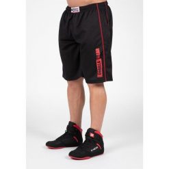 Wallace Mesh Szorty - Czarny/Czerwony. Czarne szorty GORILLA WEAR, l, bez wzorów, z meshu, sportowe. Za 209.00 zł.