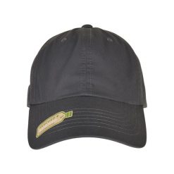 Czapka Flexfit Dad Recycled Polyester. Brązowe czapki z daszkiem FLEXFIT, bez wzorów, z materiału. Za 84.65 zł.