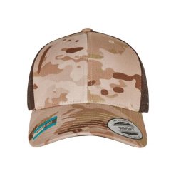 Czapka Flexfit retro multicam. Brązowe czapki z daszkiem FLEXFIT, bez wzorów. Za 129.00 zł.