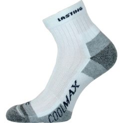 Skarpety funkcyjne RNC. Białe skarpetki sportowe LASTING, bez wzorów, z elastanu. Za 92.40 zł.