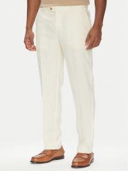 Liu Jo Spodnie materiałowe QA5067 T4346 Beżowy Regular Fit. Brązowe spodnie materiałowe Liu Jo, m, bez wzorów, ze lnu. Za 589.99 zł.