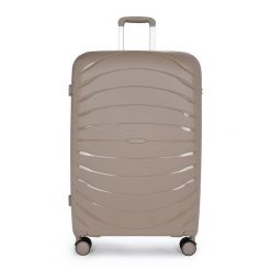 Walizka podróżna KADVA Brava. Brązowe walizki KADVA, bez wzorów. Za 189.99 zł.