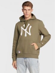 New Era Bluza New York Yankees Team Logo 11863698 Zielony Regular Fit. Zielone bluzy New Era, m, bez wzorów, z bawełny, bez kaptura. Za 299.99 zł.