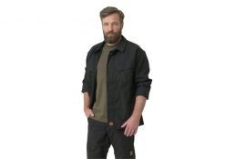 Koszula męska Helikon-Tex Woodsman. Czarne koszule Helikon-Tex, l, bez wzorów, z bawełny, bez kołnierzyka, bez ramiączek. Za 329.99 zł.