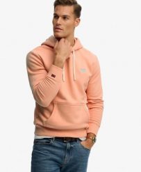 Superdry Bluza z kapturem Essential Logo Classic luźny krój – CORAL REEF. Brązowe bluzy z kapturem Superdry, xl, bez wzorów, z bawełny, z kapturem. Za 312.20 zł.