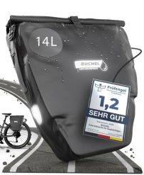 Torba Rowerowa 100% Wodoodporna 25,4 Litra - Czarna. Czarne torby na ramię BÜCHEL, bez wzorów, z materiału, na ramię, bez dodatków. Za 217.95 zł.