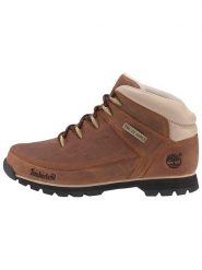 Timberland Skórzane buty trekkingowe "Euro Sprint" w kolorze brązowo-beżowym rozmiar: 42. Brązowe buty trekkingowe Timberland, bez wzorów, bez zapięcia. Za 524.62 zł.