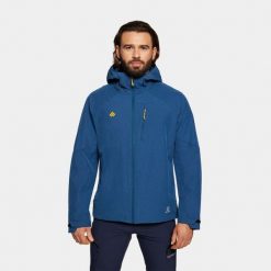 Kurtka męska softshell Alpinus Lautaro. Niebieskie kurtki Alpinus, m, bez wzorów, z softshellu, bez kaptura. Za 299.00 zł.