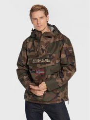 Napapijri Kurtka anorak Rainforest NP0A4GME Zielony Regular Fit. Zielone kurtki Napapijri, m, bez wzorów, z syntetyku, bez kaptura. Za 629.99 zł.