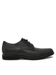 Timberland Półbuty Woodhull Leather Oxford TB0A2CWA0011 Czarny. Czarne eleganckie półbuty Timberland, bez wzorów, ze skóry, bez obcasa, bez zapięcia. Za 399.99 zł.