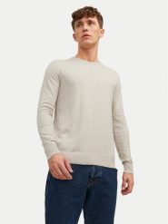 Jack&Jones Sweter Emil 12208364 Beżowy Regular Fit. Brązowe swetry rozpinane Jack&Jones, m, bez wzorów, z bawełny, bez kołnierzyka, bez ramiączek. Za 179.99 zł.
