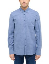 Męska Koszula Mustang Style Rawlins Middle Blue Two Tone 1016247 12722. Niebieskie koszule Mustang, m, bez wzorów, bez kołnierzyka, bez ramiączek. Za 149.99 zł.