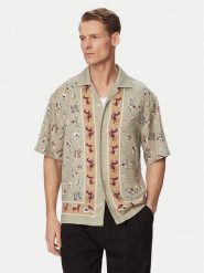 HUGO Koszula Espino 50560632 Zielony jasny Oversize. Zielone koszule Hugo, m, bez wzorów, z lyocellu, bez kołnierzyka, bez ramiączek. Za 599.99 zł.