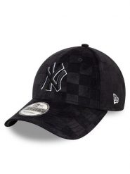 New Era Czapka z daszkiem New York Yankees Tonal Check 9Forty 60595442 Czarny. Czarne czapki z daszkiem New Era, bez wzorów, z materiału. Za 99.99 zł.