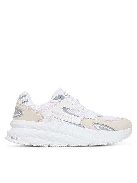 EA7 Emporio Armani Sneakersy 7X000342 AF18617 M0196 Biały. Białe buty sportowe casual EA7 Emporio Armani, bez wzorów, ze skóry, bez zapięcia. Za 509.99 zł.