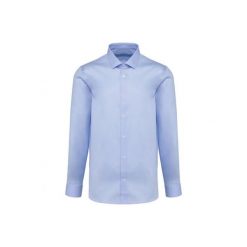 Koszula z długim rękawem Kariban Premium Oxford Pinpoint. Niebieskie koszule KARIBAN, xl, bez wzorów, z bawełny, bez kołnierzyka, bez ramiączek. Za 352.50 zł.