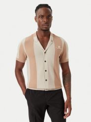 Beverly Hills Polo Club Koszula M7613-HR Beżowy ciemny Regular Fit. Brązowe koszule Beverly Hills Polo Club, m, bez wzorów, z bawełny, bez kołnierzyka, bez ramiączek. Za 279.99 zł.
