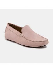 CHARLES & SMITH Skórzane mokasyny w kolorze jasnoróżowym rozmiar: 46. Różowe botki sznurowane CHARLES & SMITH, bez wzorów, ze skóry, bez obcasa, bez zapięcia. Za 173.99 zł.