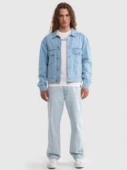 Kurtka męska jeansowa z linii Authentic niebieska Eddy 253. Niebieskie kurtki BIG STAR, l, bez wzorów, z denimu, bez kaptura. W wyprzedaży za 159.99 zł.