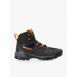Buty trekkingowe męskie Mammut Sapuen High GTX. Szare trekkingi Mammut, bez wzorów, bez zapięcia. Za 840.35 zł.