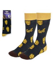 Lucky Socks Skarpety "Groot guardians of the galaxy" w kolorze antracytowo-żółtym rozmiar: 38-45. Czarne skarpety Lucky Socks, bez wzorów. Za 30.99 zł.