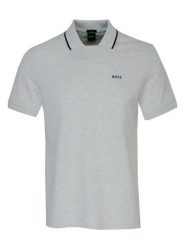 Hugo Boss Fashion Koszulka polo w kolorze szarym rozmiar: L. Szare koszulki polo Hugo Boss Fashion, l, bez wzorów, z bawełny, bez kołnierzyka, bez ramiączek. Za 144.58 zł.