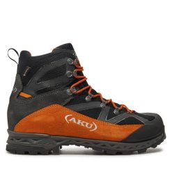 Trekkingi Aku. Brązowe botki sznurowane Aku, bez wzorów, z gore-texu, bez obcasa, bez zapięcia. Za 1,199.00 zł.