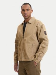 Napapijri Kurtka jeansowa A-Arrayanes NP0A4FI4 Beżowy Regular Fit. Brązowe kurtki Napapijri, m, bez wzorów, z jeansu, bez kaptura. Za 619.99 zł.