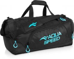 Torba sportowa pływacka na ramię 43l Aqua Speed. Czarne torby na ramię Aqua-Speed, bez wzorów, z materiału, na ramię, duże, bez dodatków. Za 100.99 zł.
