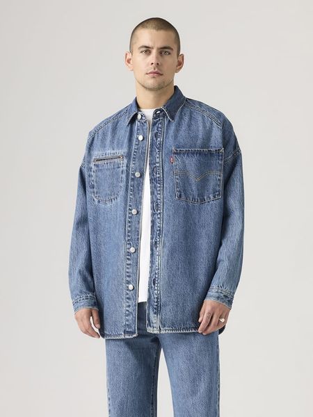 Levi's Kurtka dżinsowa w kolorze niebieskim rozmiar: M. Niebieskie kurtki Levi's®, m, bez wzorów, z bawełny, bez kaptura. Za 236.05 zł.