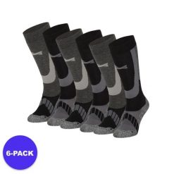 Skarpety narciarskie dla dorosłych unisex 6 par. Czarne skarpety Xtreme, bez wzorów, z materiału. W wyprzedaży za 293.45 zł.