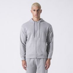 ICONIC KURTKA Z KAPTUREM I PELNYM ZAMKIEM BLYSKAWICZNYM SIWY MELANZ BAWELNA, POL. Szare kurtki EVERLAST, l, bez wzorów, z bawełny, z kapturem. Za 276.45 zł.