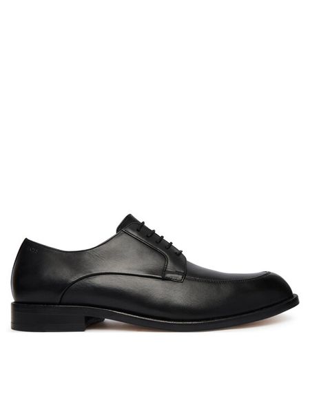 BOSS Półbuty Tayil 50568836 Czarny. Czarne eleganckie półbuty Boss, bez wzorów, ze skóry, bez obcasa, bez zapięcia. Za 1,064.00 zł.