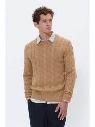 Matinique Sweter w kolorze jasnobrązowym rozmiar: S. Brązowe swetry nierozpinane Matinique, s, bez wzorów, bez kołnierzyka, bez ramiączek. Za 260.99 zł.