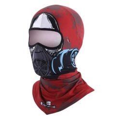 Lato Magiczna Chusta Przeciw UV Szalik Jedwabny Czerwony Demon. Czerwone szaliki WEST BIKING, bez wzorów, z elastanu. Za 69.88 zł.
