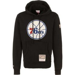Sweatshirt z kapturem Philadelphia 76ers. Czarne bluzy Mitchell & Ness, bez wzorów, z kapturem. Za 395.00 zł.