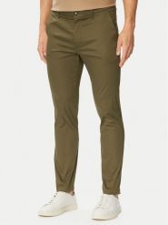 BOSS Chinosy P-Kaiton1 50553841 Szary Slim Fit. Szare eleganckie spodnie Boss, m, z bawełny. Za 699.99 zł.