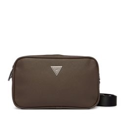 Saszetka Guess. Brązowe saszetki i nerki Guess, z aplikacjami, małe, bez dodatków. Za 329.99 zł.