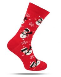 Skarpetki Bawełniane - Tematyczne - Czerwone w Mikołaje. Czerwone skarpety His Story, bez wzorów, z bawełny. Za 29.99 zł.