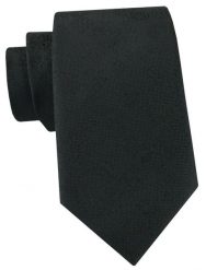 Męski Krawat - Czarny z Drobną Fakturą Materiału - Angelo di Monti. Czarne krawaty i muchy Angelo di Monti, bez wzorów, z tkaniny. Za 49.99 zł.